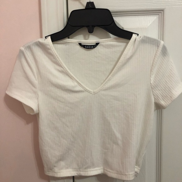 SHEIN Tops - White crop top shirt